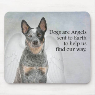 Cattle Dog Angel Mousepad