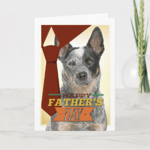 Cattle Dog Father's Day Card