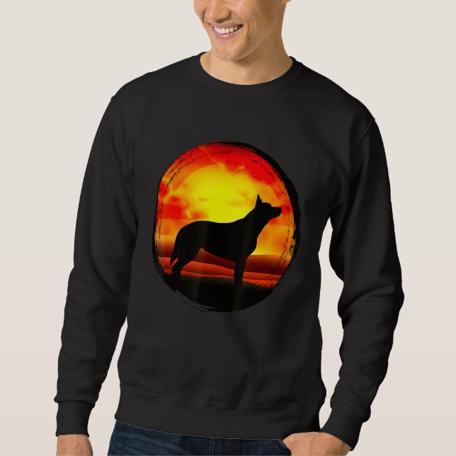 Cattle Dog Fun Tee Blue And Red Heeler (Front)
