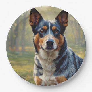 Cattle Dog Paper Plate