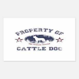 Cattle Dog Rectangular Sticker
