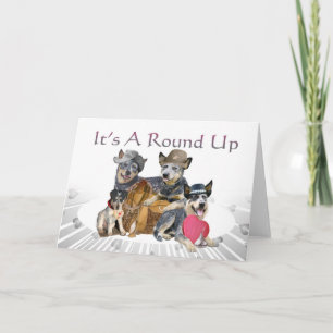 Cattle Dog Valentine Round up Cards