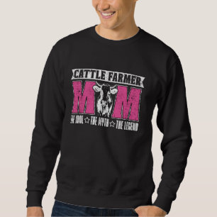 Cattle Farmer Mum The Idol Loves Farm Animals Catt Sweatshirt