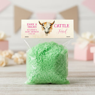 Cattle Feed Snack Baby Shower Favour Food Tag