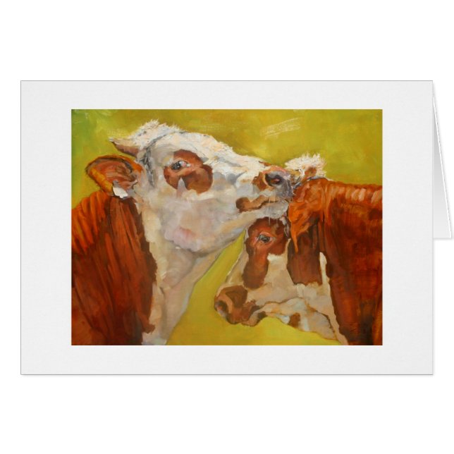 Cattle fine art card (Front Horizontal)
