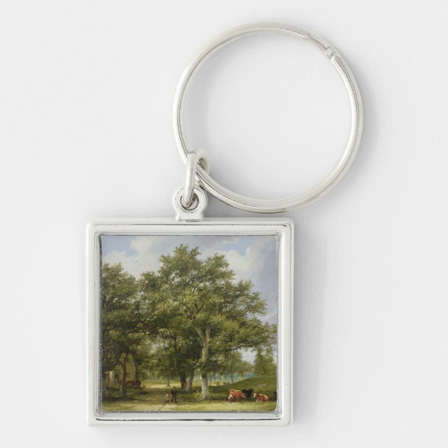 Cattle Grazing Key Ring (Front)