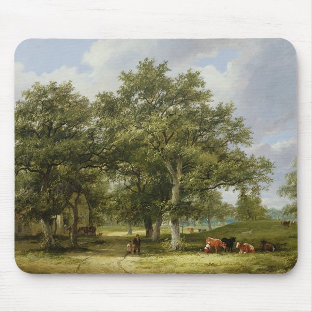 Cattle Grazing Mouse Mat (Front)