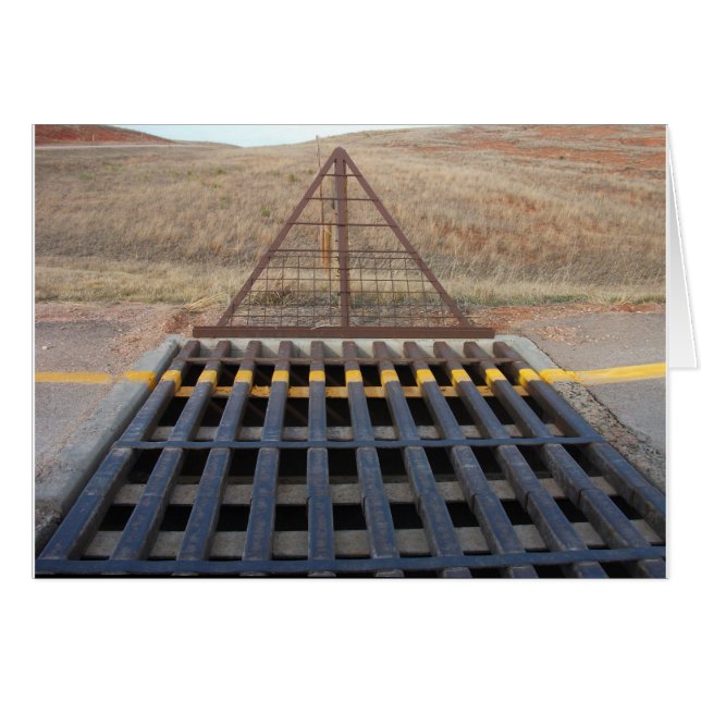 Cattle Guard, Cattle Grid, Western Theme (Front Horizontal)