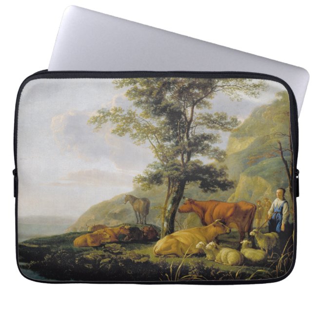 Cattle near a River  Aelbert Cuyp   Laptop Sleeve (Front)