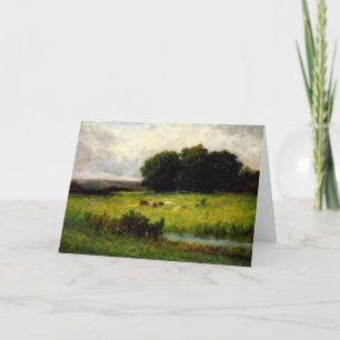 Cattle Near Stream - Edward Mitchell Bannister Card