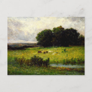 Cattle Near Stream - Edward Mitchell Bannister Postcard