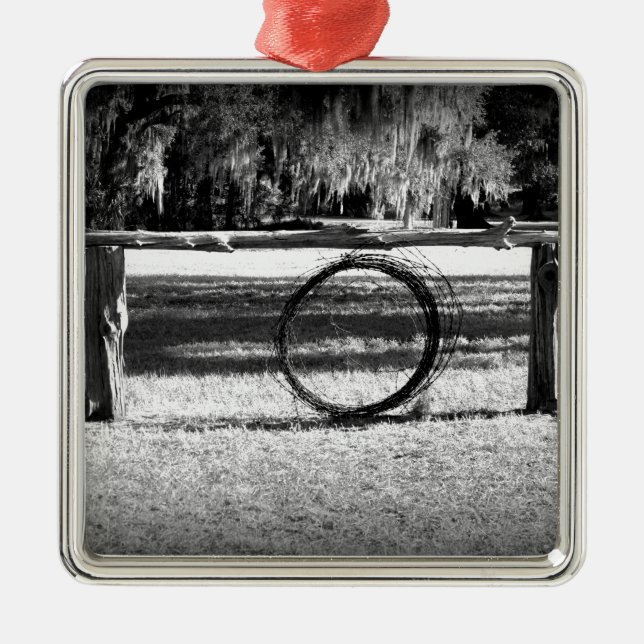 Cattle Ranch Metal Tree Decoration (Front)