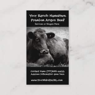Cattle Ranch or Farm Beef Business Business Card
