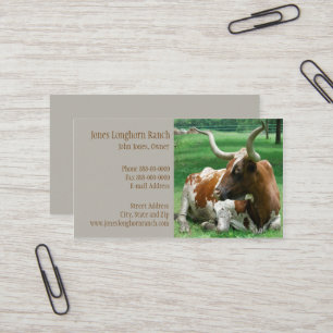 Cattle Rancher Farmer  Business Card
