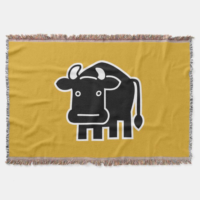 Cattle Throw Blanket (Front)