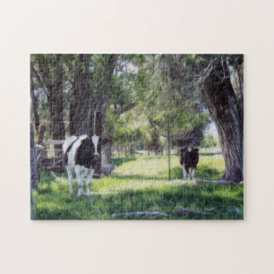 Cattle Under the Trees Jigsaw Puzzle