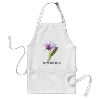 Cattleya labiata, I LOVE ORCHIDS Standard Apron