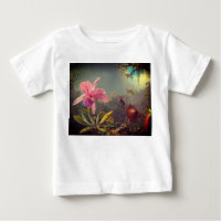 Cattleya Orchid and Three Hummingbirds Heade