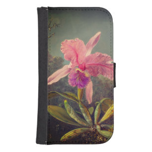 Cattleya Orchid and Three Hummingbirds Heade Samsung S4 Wallet Case