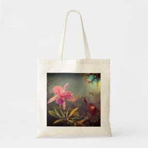Cattleya Orchid and Three Hummingbirds Heade Tote Bag