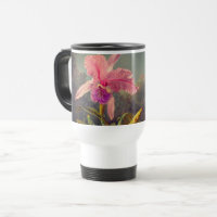 Cattleya Orchid and Three Hummingbirds Heade