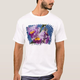 Cattleya Orchid Hybrid With Pacific Ocean T-Shirt