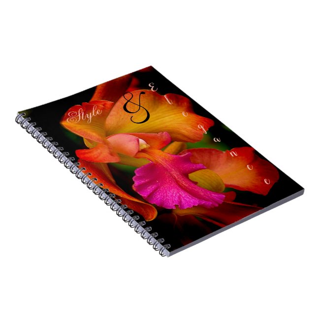Cattleya Orchid Portrait Notebook (Right Side)