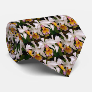 Cattleya Orchids Men's Tie