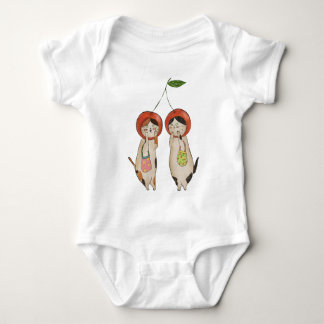 Catty Cherries Baby Bodysuit