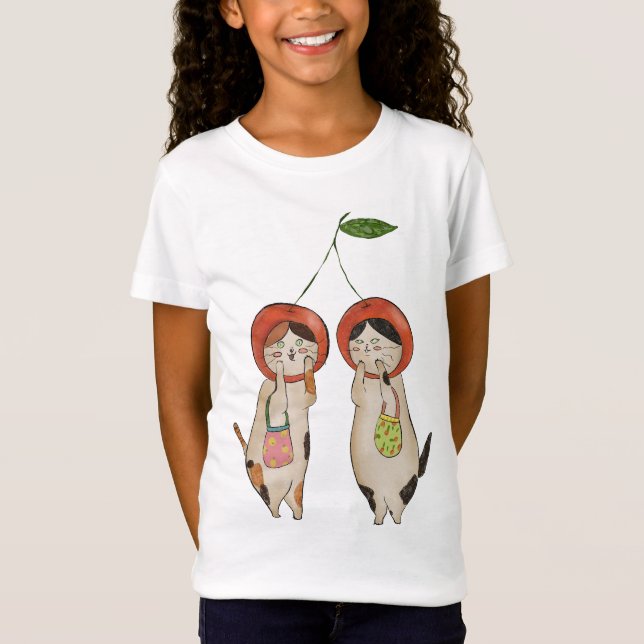 Catty Cherries T-Shirt (Front)