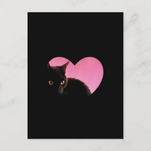 Catty Valentines Holiday Postcard