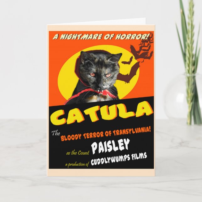 Catula Halloween Card (Front)