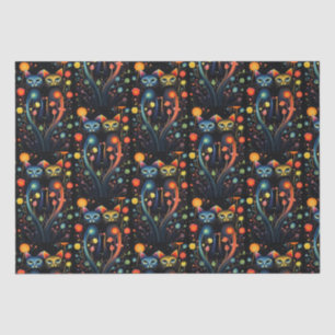 Caturday Artsy Abstract Attitude Cats Tissue Paper