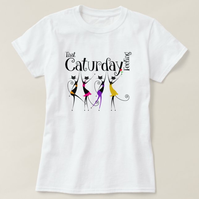 Caturday Cat Lover T-Shirt (Design Front)