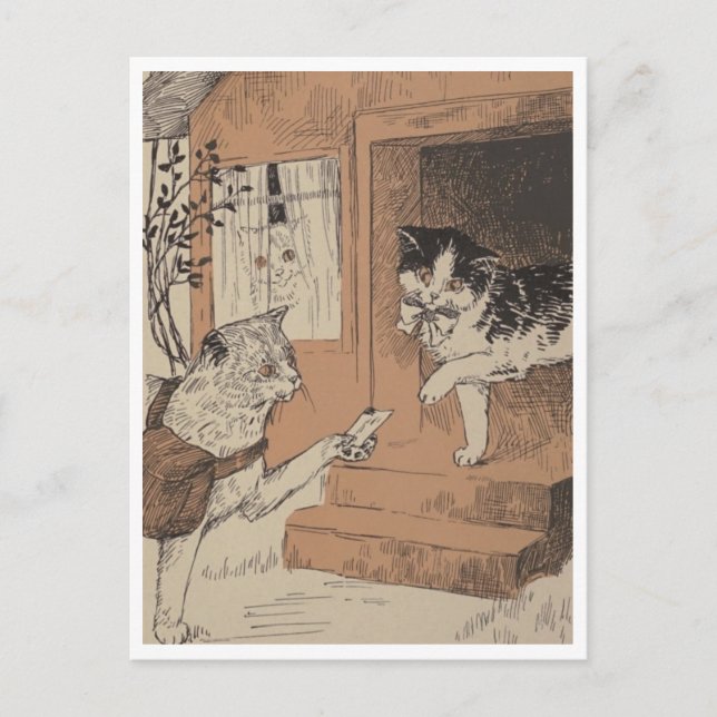 "Caturday Delivery"  Postcard (Front)
