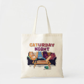 Caturday Night Tote Bag