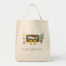 'CATURDAYS' Grocery Tote