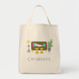 'CATURDAYS' Grocery Tote