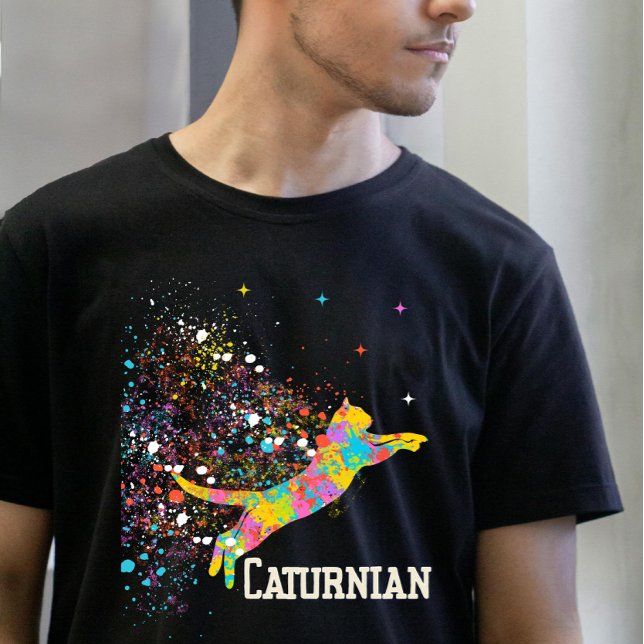 "Caturnian" Cat Mum Dad Animal Lover  T-Shirt (Creator Uploaded)
