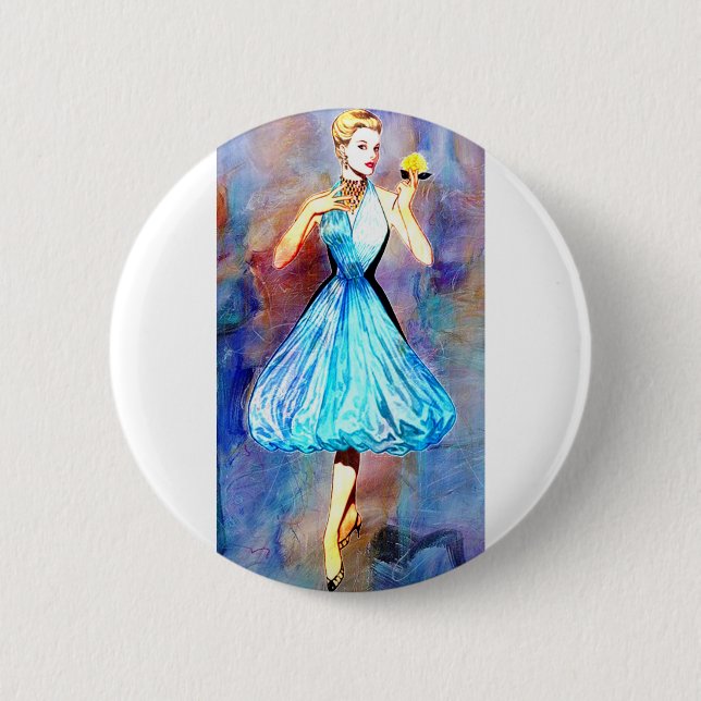 CATWALK CIRCA 1950 6 CM ROUND BADGE (Front)