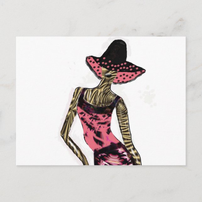 "Catwalk Model"* Postcard (Front)