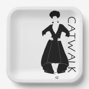 Catwalk Paper Plate