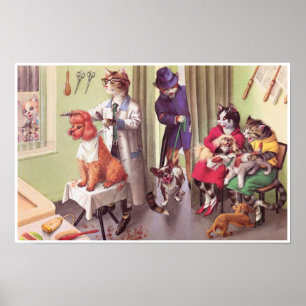 CATWALKS: Bulldog at the Barbers   Poster Art