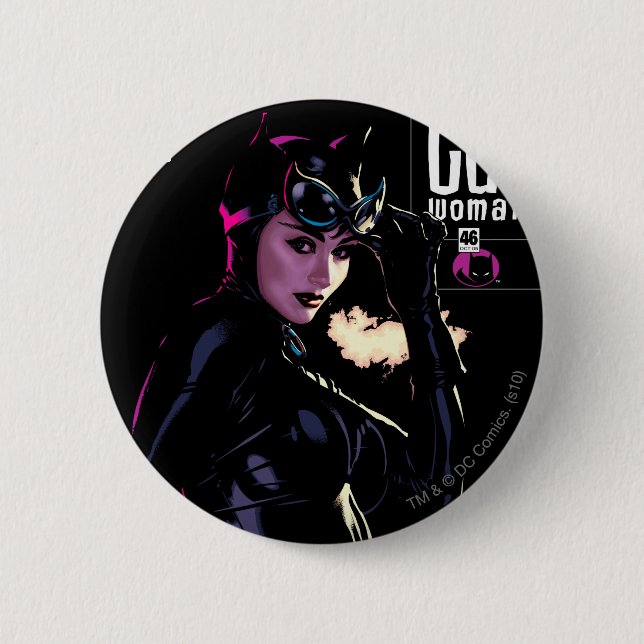 Catwoman 6 Cm Round Badge (Front)