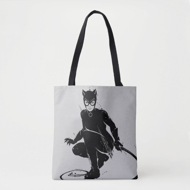 Catwoman Ink Brush Pose Tote Bag (Front)