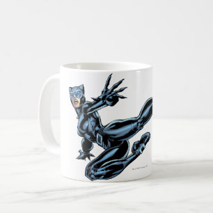 Catwoman kicks coffee mug