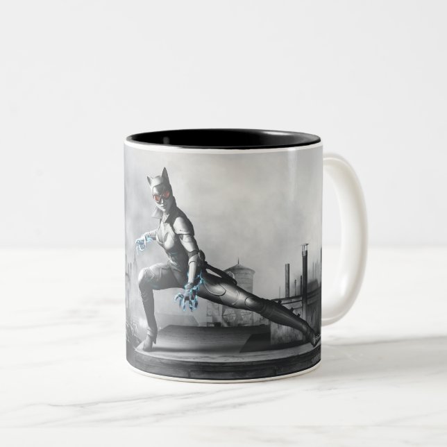 Catwoman - Lightning Two-Tone Coffee Mug (Front Right)
