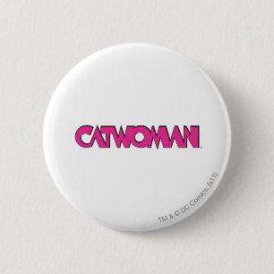 Catwoman Logo Pink 6 Cm Round Badge
