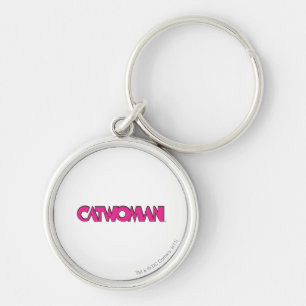 Catwoman Logo Pink Key Ring