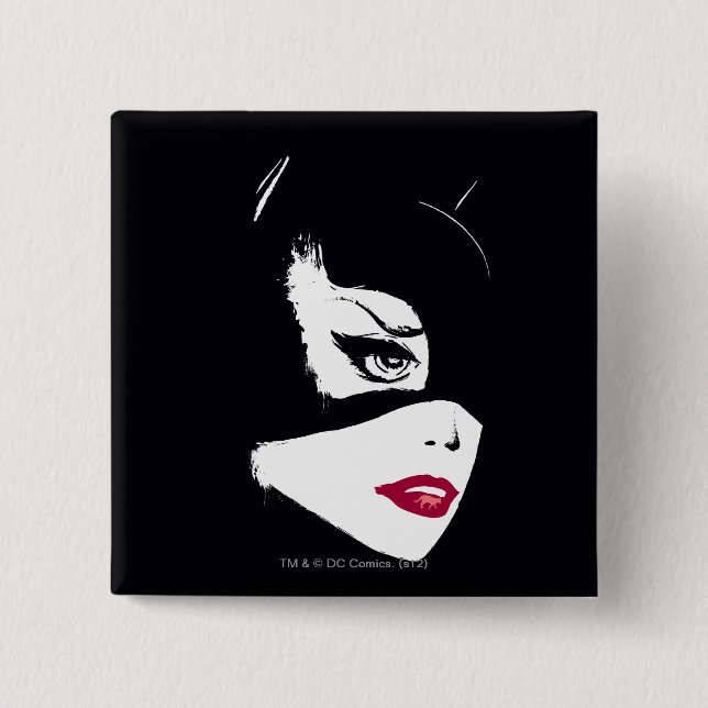 Catwoman Nine Lives 15 Cm Square Badge (Front)